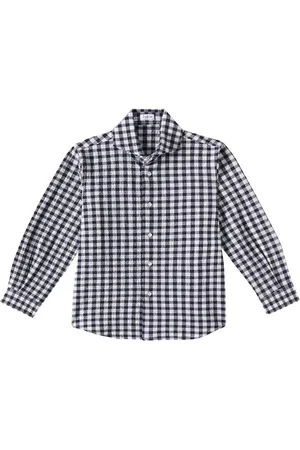 Il gufo Gingham cotton-blend shirt