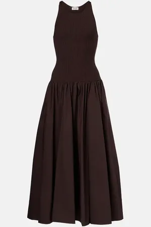 Staud Yamila gathered maxi dress