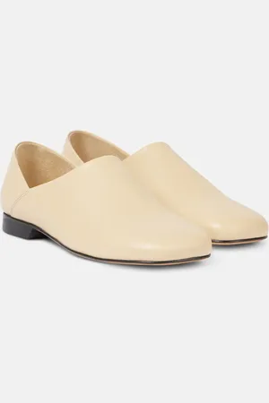 LEMAIRE Convertible leather slip-on shoes