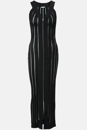 Nensi Dojaka Ribbed-knit maxi dress
