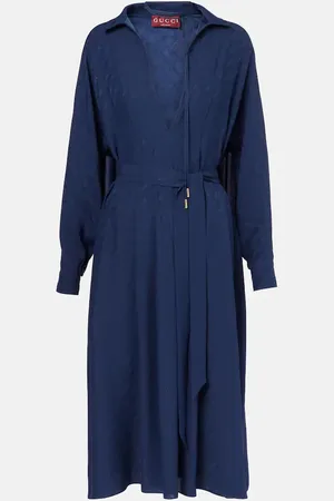 Gucci Horsebit silk midi dress