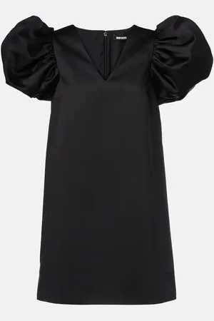 ROTATE Puff-sleeve satin minidress