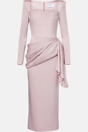 ALEX PERRY Satin corset dress