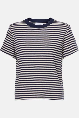 Velvet Tash striped cotton T-shirt