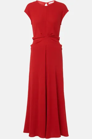 Proenza Schouler White Label gathered crÃªpe long dress