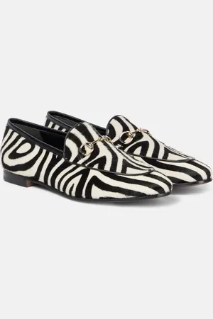Gucci Jordaan Horsebit calf hair loafers