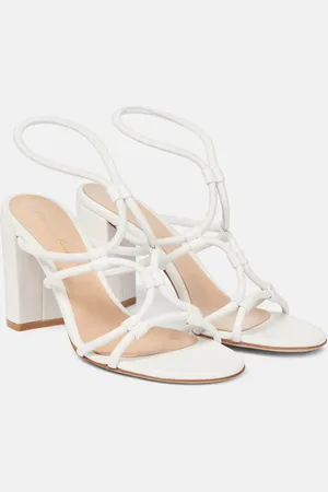 Gianvito Rossi Cage 85 leather sandals