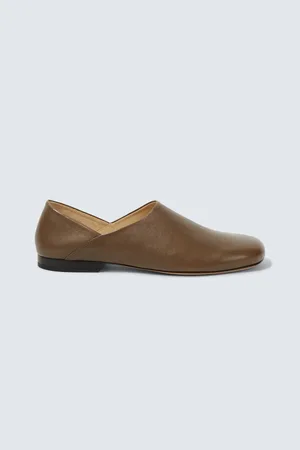LEMAIRE Slippers leather-lined leather loafers