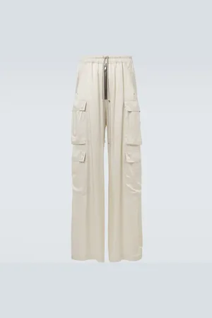 Rick Owens Cargobelas charmeuse cargo pants