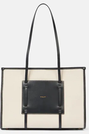 DeMellier Capri leather-trimmed tote bag