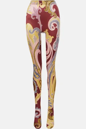 Wolford X Etro Satin de Luxe paisley tights