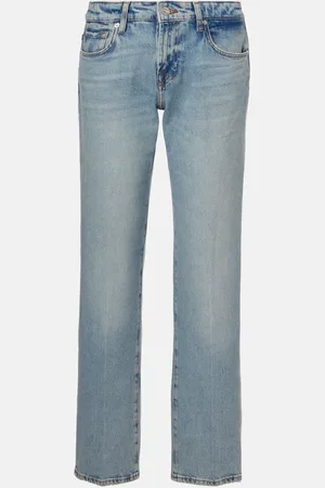 7 for all Mankind Calle low-rise straight jeans