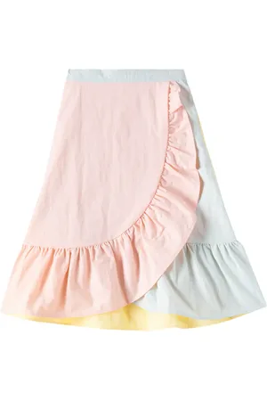 Tiny Cottons Colorblocked wrap skirt