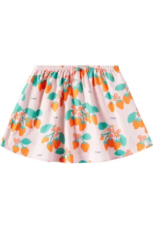 Tiny Cottons Strawberries printed cotton skirt