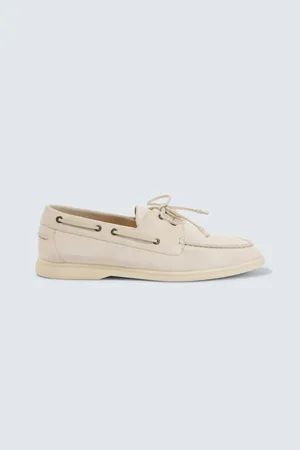 Loro Piana Sea-Sail Walk suede boat shoes