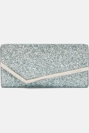Jimmy Choo Emmie glitter clutch