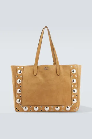 VALENTINO GARAVANI NellcÃ´te Large studded suede shopper