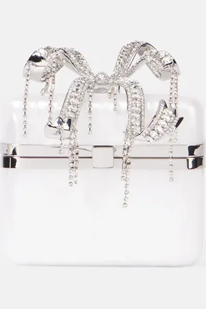 Self-Portrait Pearl Bow vanity bag