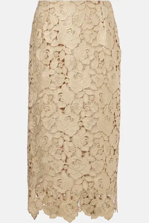 Oscar de la Renta Guipure lace pencil skirt