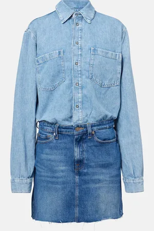 7 for all Mankind Denim minidress