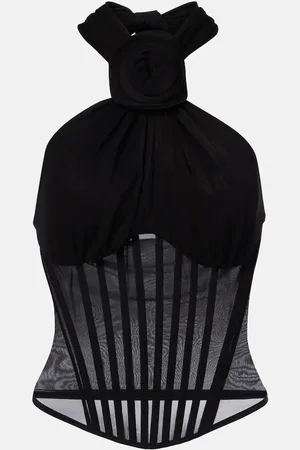MAGDA BUTRYM Floral-appliquÃ© corset