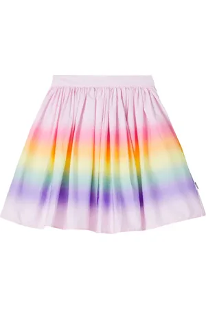 Molo Bonnie printed gathered cotton skirt