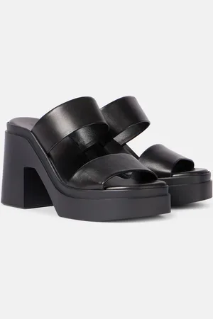 Robert Clergerie Next 110 leather platform mules