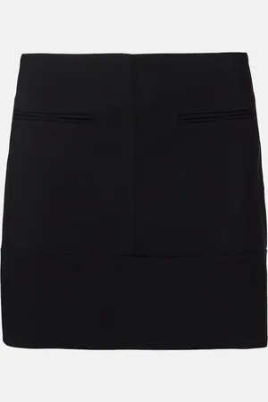 Courrèges CourrÃ¨ges Belted crÃªpe miniskirt