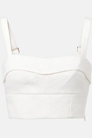 VERONICA BEARD Faxon jacquard crop top