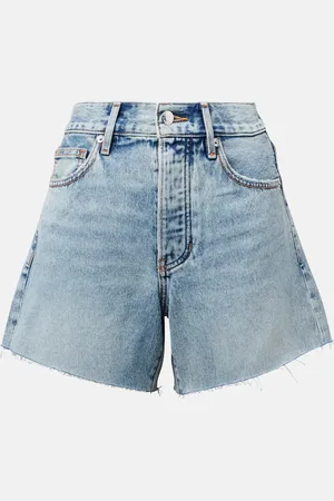 VERONICA BEARD High-rise denim shorts