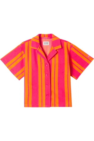 Scotch&Soda Striped cotton-blend terry shirt