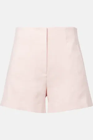 VERONICA BEARD Jazmin high-rise linen-blend shorts