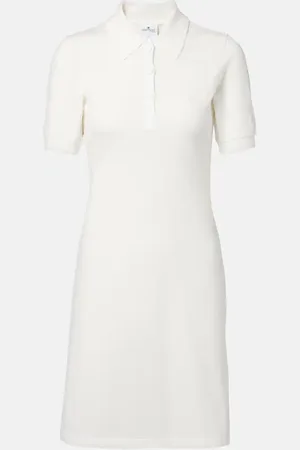 Courrèges CourrÃ¨ges Cotton piquÃ© polo dress