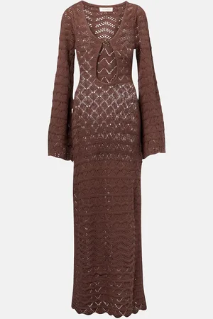 Bananhot Rey crochet cotton-blend maxi dress