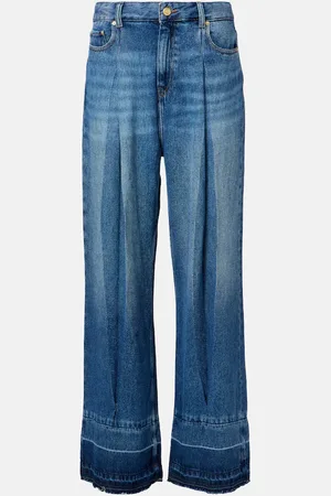 Ganni Pleated wide-leg jeans