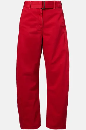 MAGDA BUTRYM Belted mid-rise barrel-leg jeans