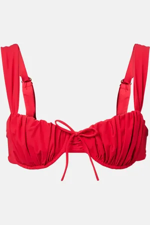 FAITHFULL THE BRAND Dinard ruched bikini top