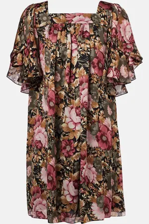 Chloé ChloÃ© Floral silk chiffon minidress