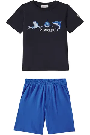 Moncler Logo printed cotton T-shirt and shorts set