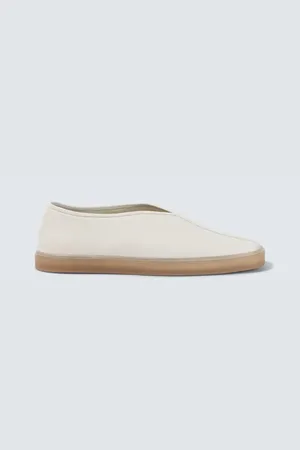 LEMAIRE Linoleum leather slip-on sneakers