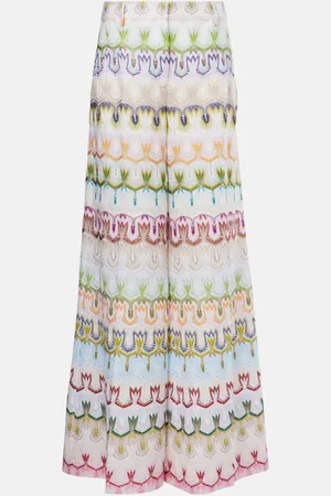 Missoni Lace low-rise palazzo pants