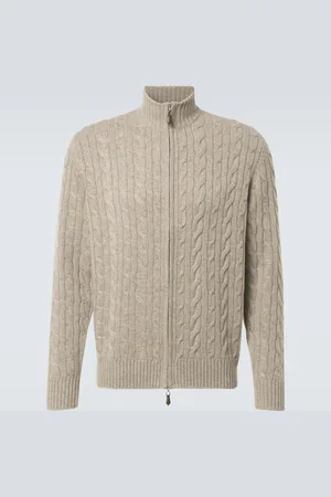 Arch4 Cable-knit high-neck cashmere sweater
