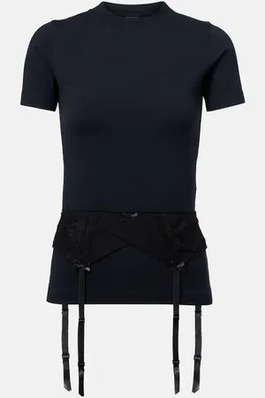 Balenciaga Lingerie cotton-blend jersey T-shirt