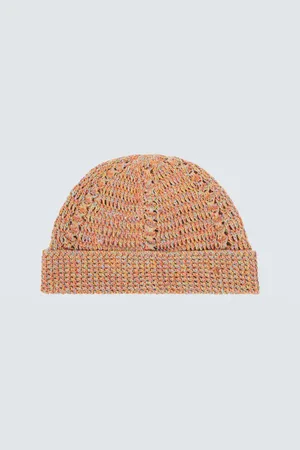VALENTINO GARAVANI VGold linen and cotton beanie
