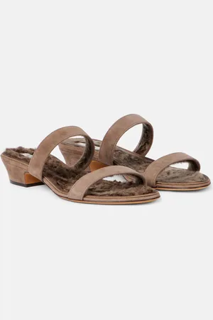 The Row Awar suede sandals