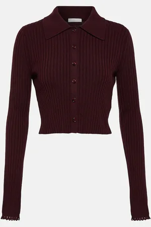 Chloé ChloÃ© Ribbed-knit wool-blend cardigan