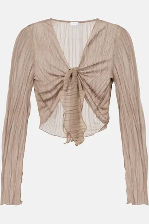 Jade Swim Dania sheer crop top