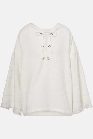 Dorothee Schumacher Cosy Towelling cotton terry jacquard hoodie