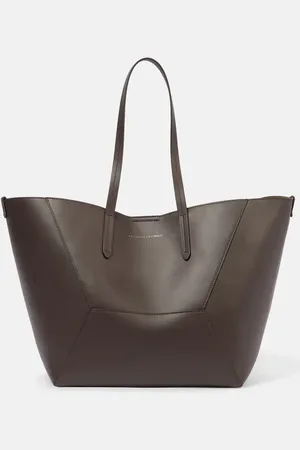 Brunello Cucinelli BC Duo Monili leather tote bag