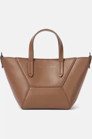 Brunello Cucinelli Duo Small leather tote bag
